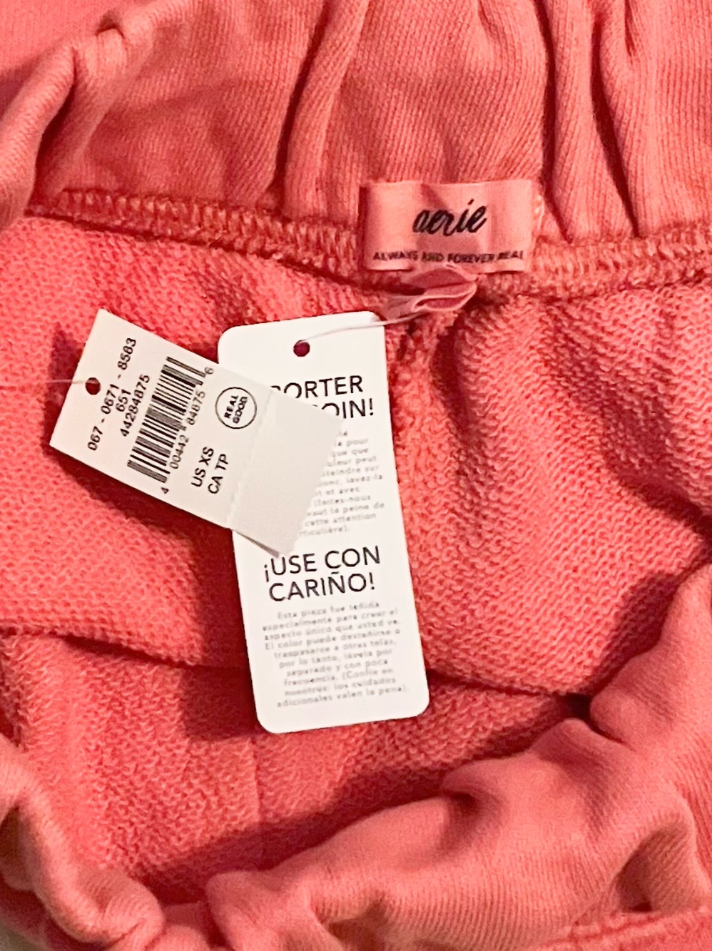 NWT Aerie Go-To Fleece Short in Rusty Peach Sz XS - Picture 9 of 11